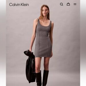 Calvin Klein Charcoal Mini Dress